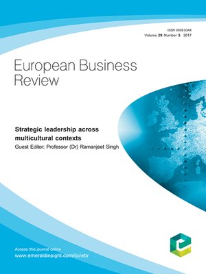 cover image of European Business Review, Volume 29, Number 5